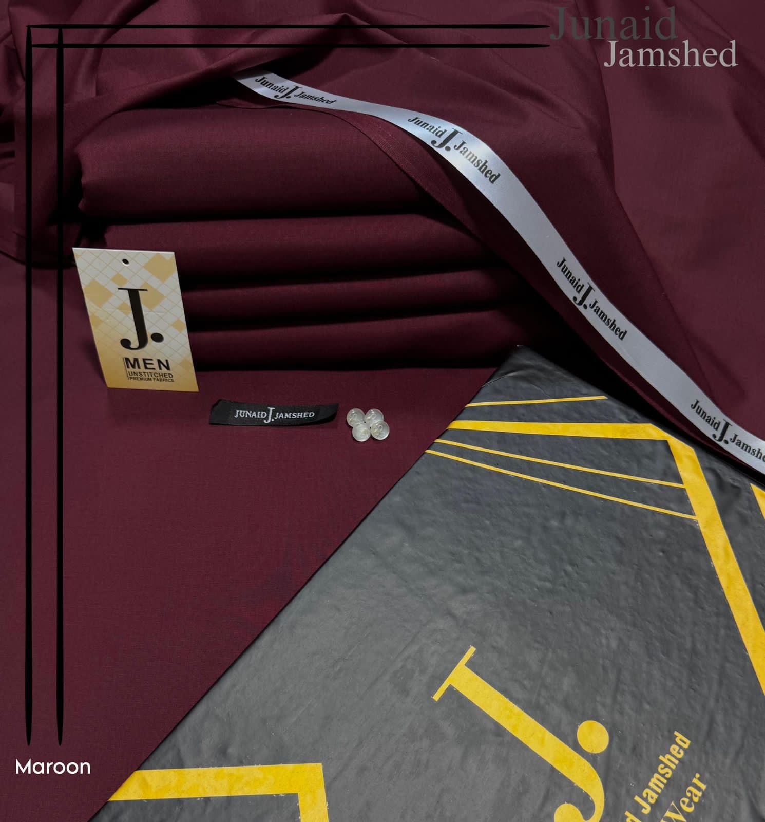J.Woolen wash&wear (Mahroon)