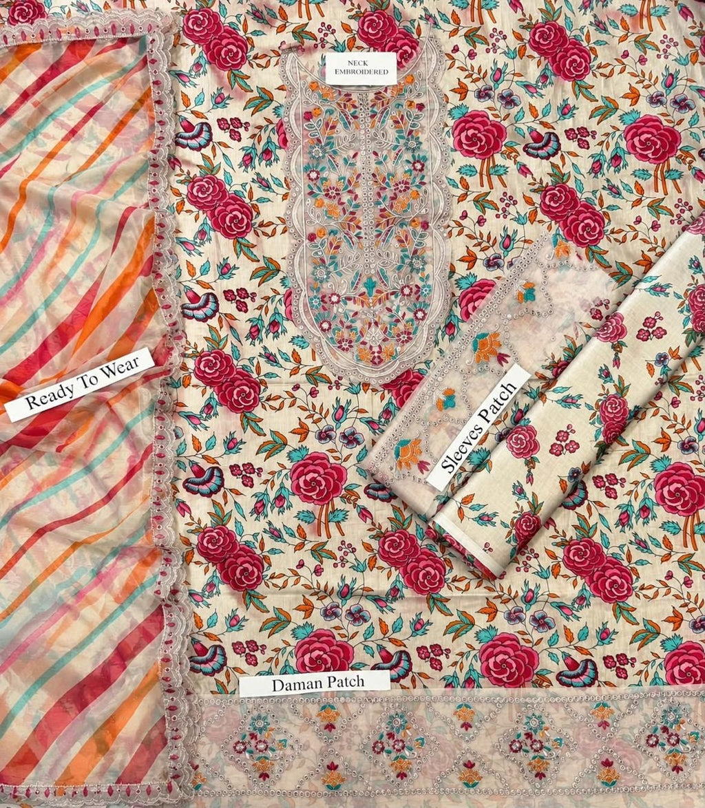 Maria B AllOver Printed Embroidered 3Pc HS|549