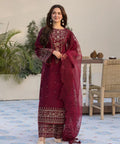 QALAMKAR | UNSTITCH LAWN EMBROIDERED 3PC | HA340