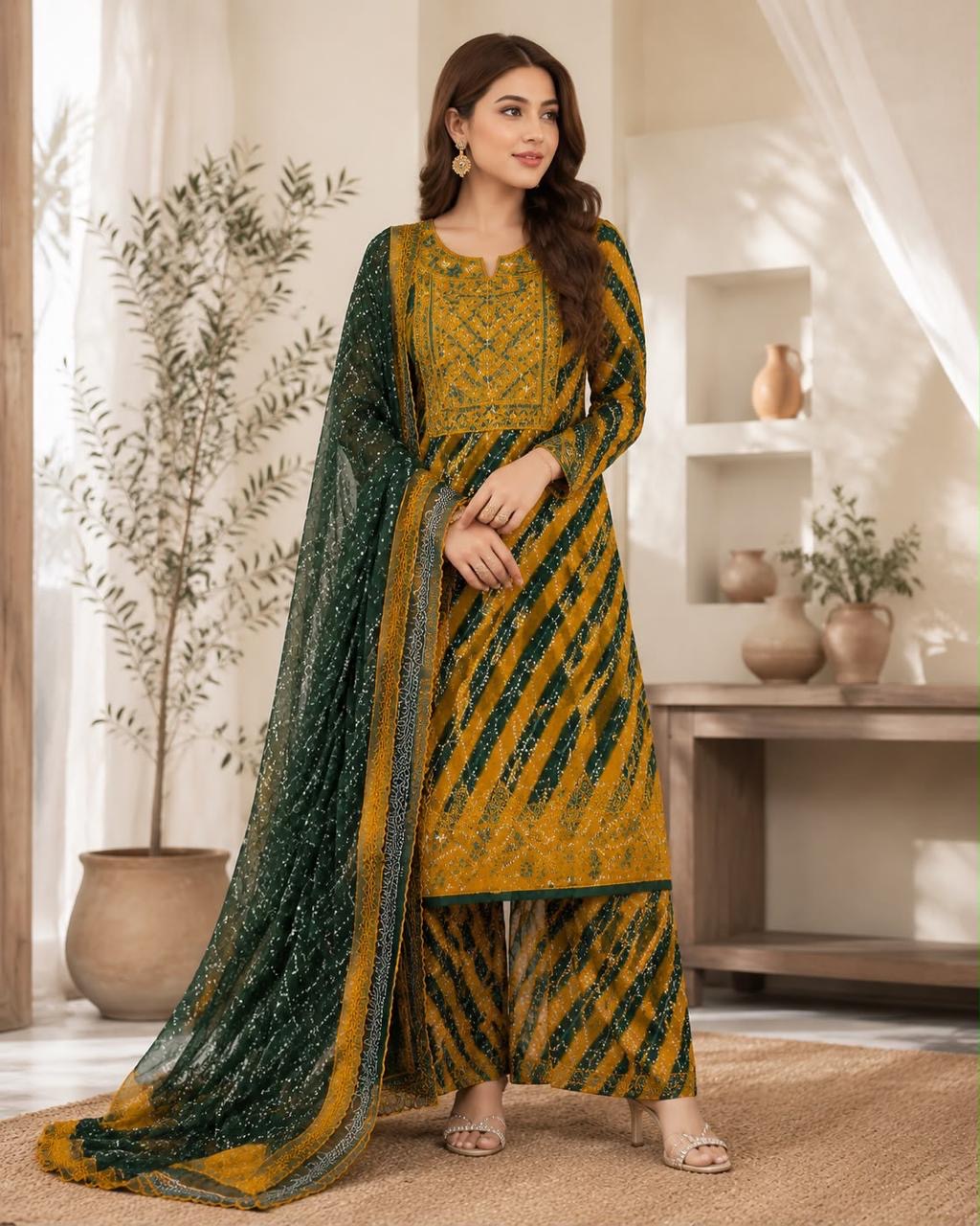 Maria B AllOver Printed Embroidered 3Pc HS|543